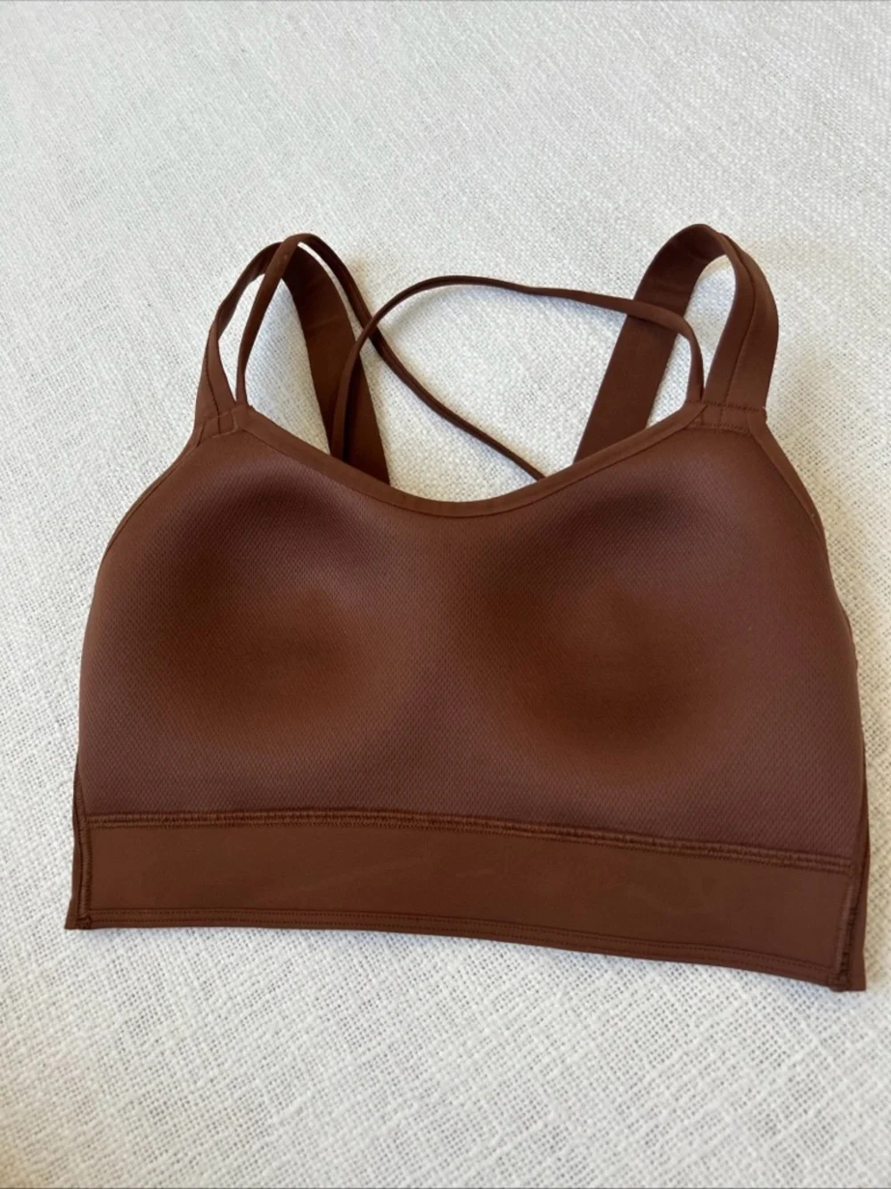 Lululemon Like a Cloud Longline Bra Light Support D/DD Cup Roasted Brown 4